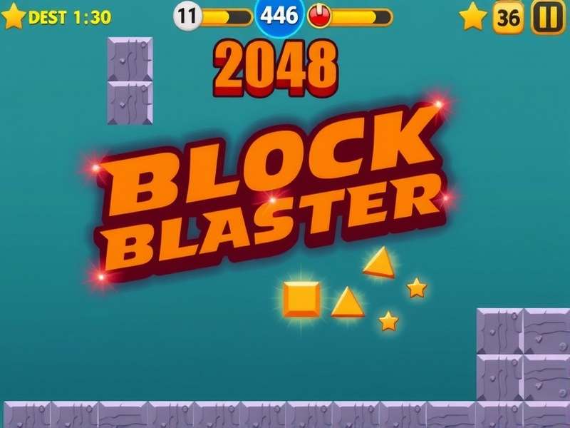 Block Blaster 2048 गेम इंटरफेस