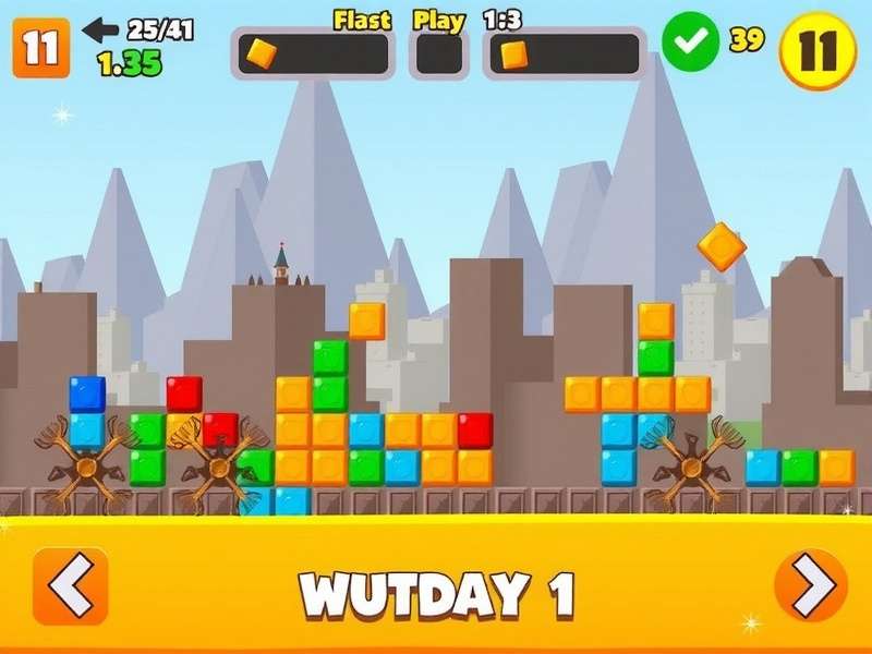 Block Blast gameplay screenshot showing advanced block placement strategies