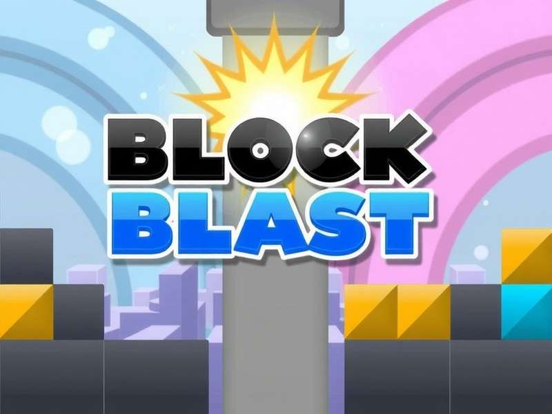Strategic view of a Block Blast puzzle game grid with colorful blocks arranged on Silvergames platform