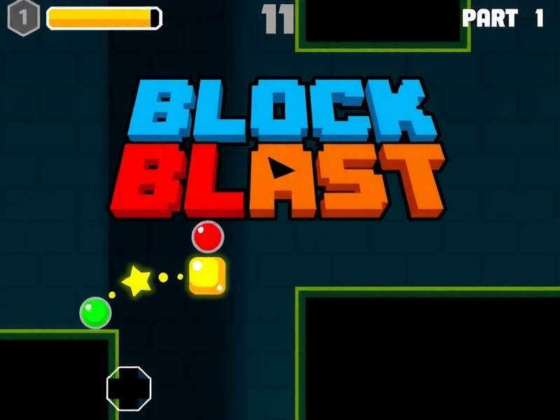 Block Blast Gameplay Interface on a School Laptop