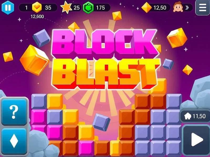 Strategic Block Blast gameplay on a 9x9 grid showcasing advanced block placement