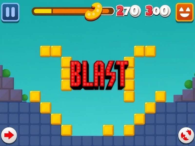 Gameplay screenshot of Block Blast puzzle game showing colorful blocks on a grid