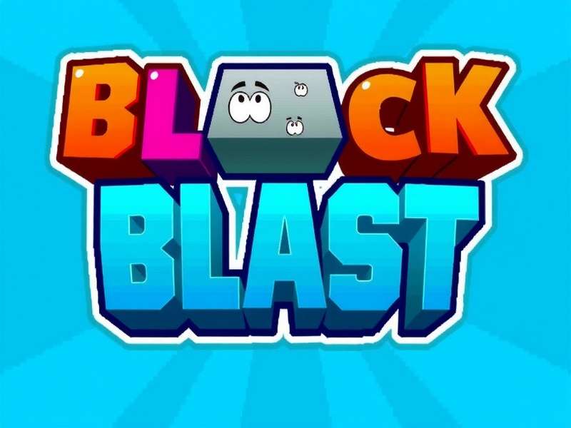 Evolution of Block Blast logo designs from 2018 to 2024