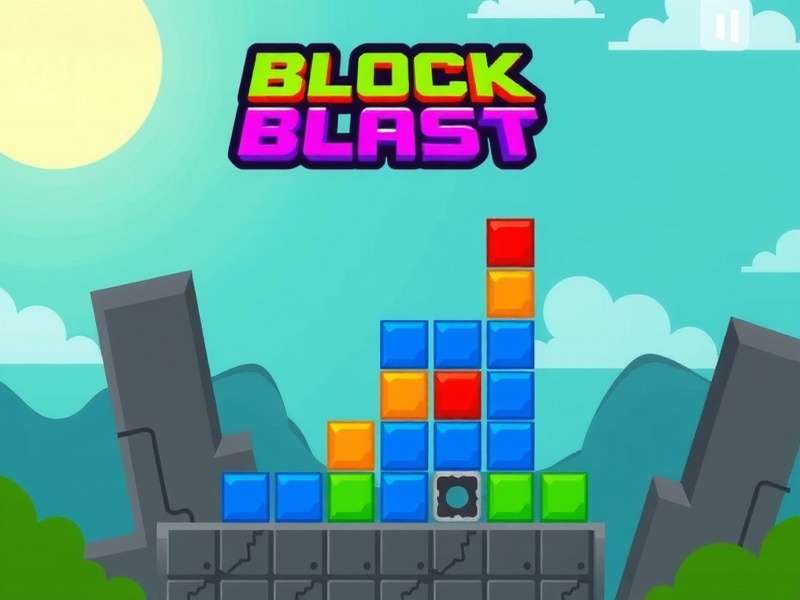 Block Blast Juego Gratis gameplay screenshot showing colorful blocks