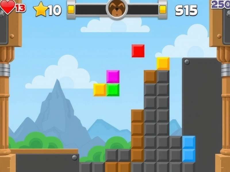 Block Blast Gameplay Screenshot showing grid and blocks