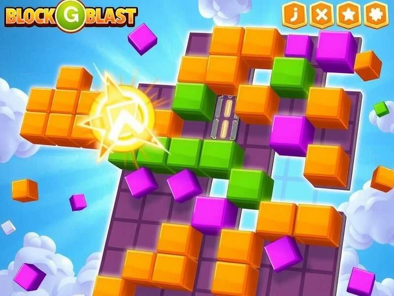 Block Blast Online Poki gameplay screenshot showing colorful blocks and high score