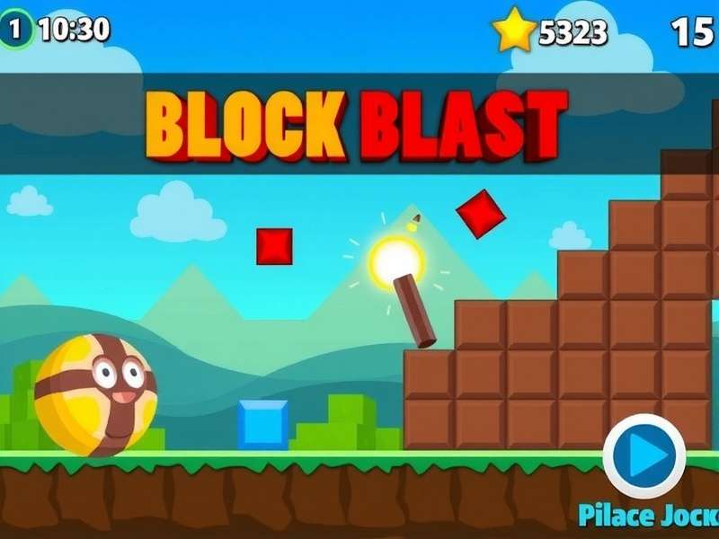 Block Blast Gameplay on a High-Definition PC Monitor