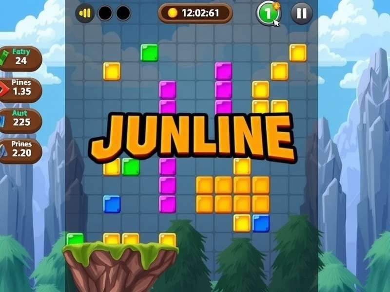 Strategic view of a Block Blast puzzle game in progress on a tablet