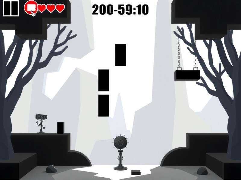Screenshot of Bloc Black gameplay showing intricate black block patterns