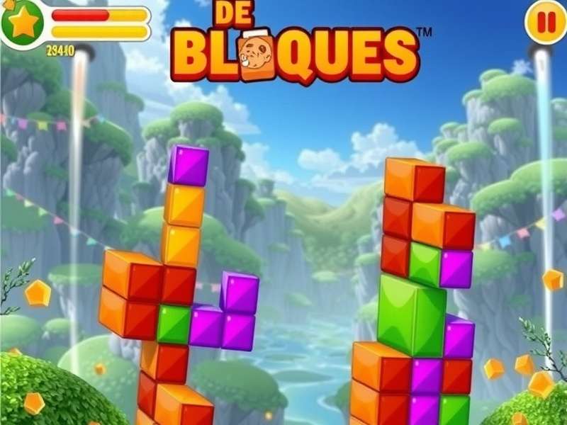 Strategic view of a Block Blast game board with colorful blocks