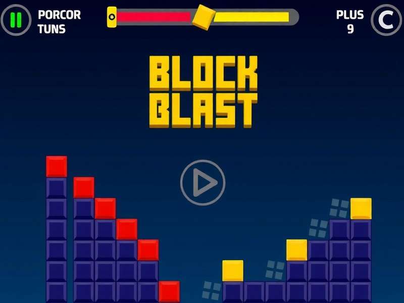 Visual representation of Block Blast gameplay grid with strategic placements highlighted