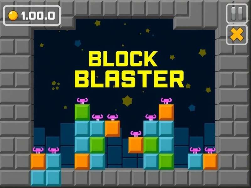 Block Blast game splash showing colorful puzzle blocks