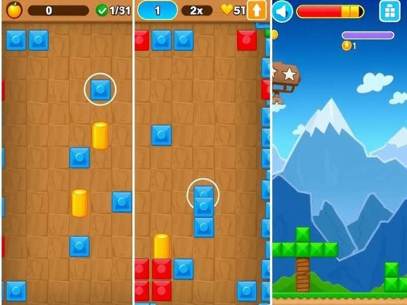 Block Blast Adventure Master gameplay screenshot showing colorful block puzzles and level 21 challenge