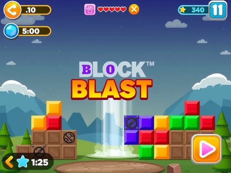 Block Blast Free To Play – vibrant puzzle board with colorful blocks and game interface
