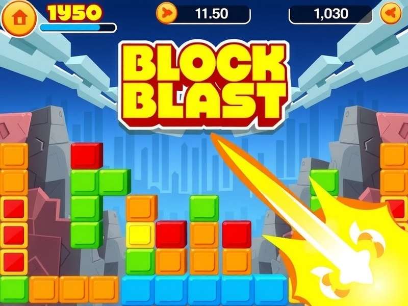 Block Blast highest score leaderboard and trophy illustration