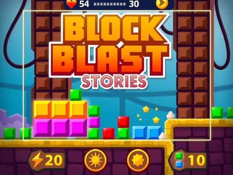Block Blast Stories — Indian gamers enjoying Block Blast puzzle on mobile devices with vibrant blocks and glowing scores