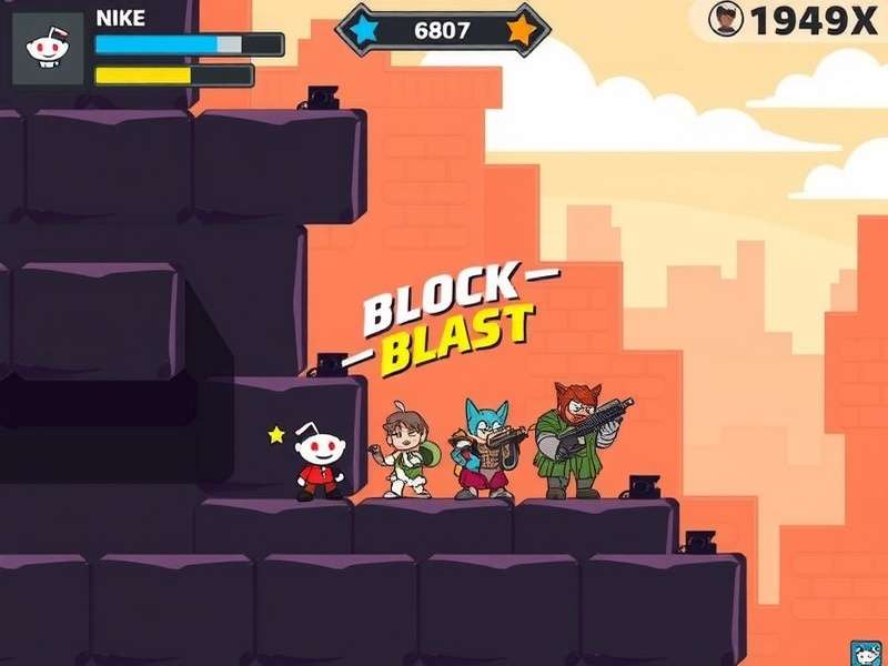 Indian player enjoying Block Blast game on mobile phone with chai