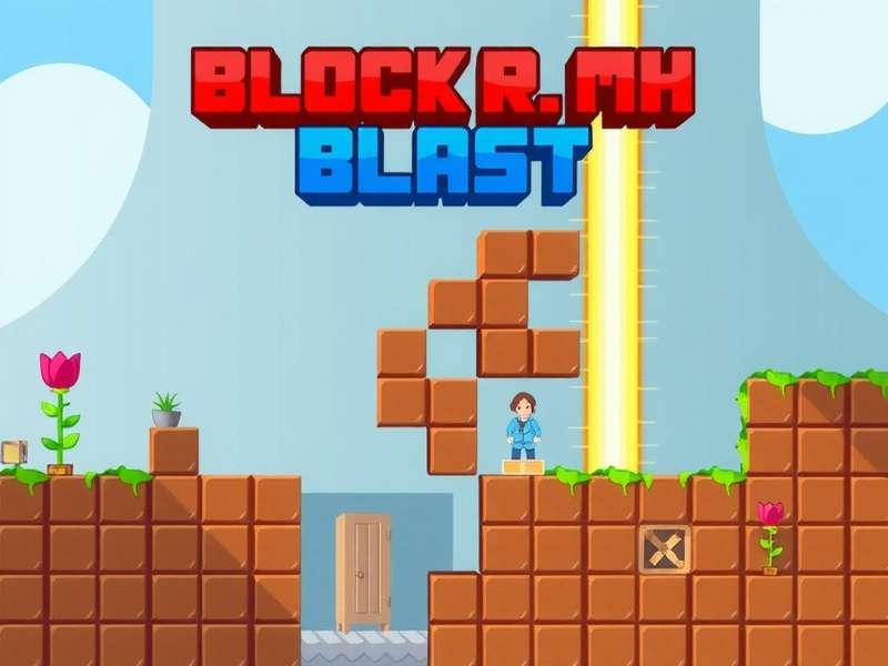 Block Blast Unblocked gameplay preview showing colorful blocks and puzzle grid